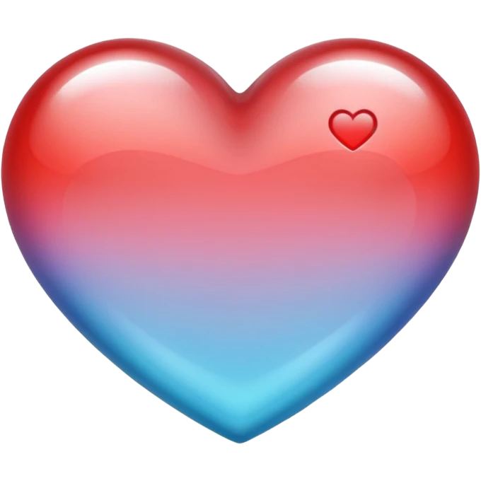 heart with a glassy effect emoji