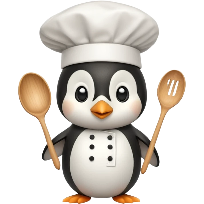 pinguin cuisinier emoji