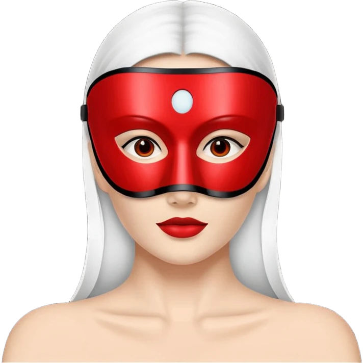 A Currentbody led red therapy mask emoji