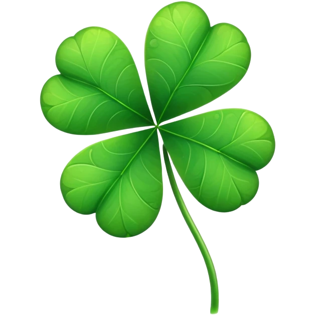 light green clover emoji