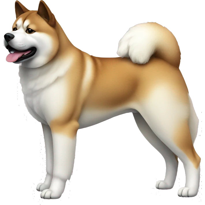 Akita Dog Breed Full Body emoji