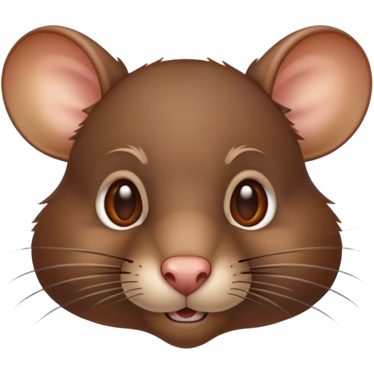 Cinematic Noble Brown Rat Portrait Emoji, Poised and alert, with a sleek, agile build and a smooth, well-groomed coat of warm brown fur, beady, determined eyes, Simplified yet sharp and sophisticated features, highly detailed, glowing with a soft, dignified glow, high shine, intelligent and resourceful, stylized with an air of urban savvy, focused and attentive, soft glowing outline, capturing the essence of a watchful and confident rat that feels as though it could scurry out of the screen with effortless authority! emoji