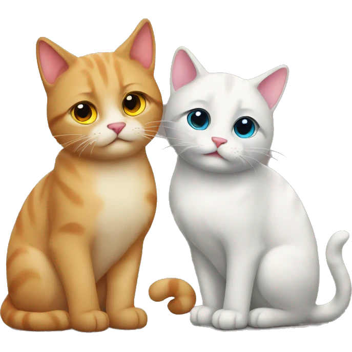 Cats in love  emoji
