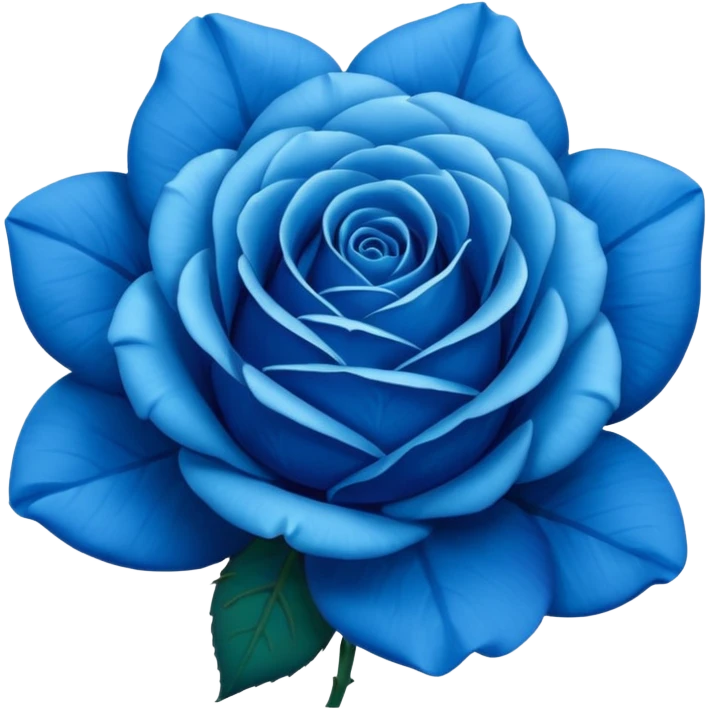 Blue rose emoji