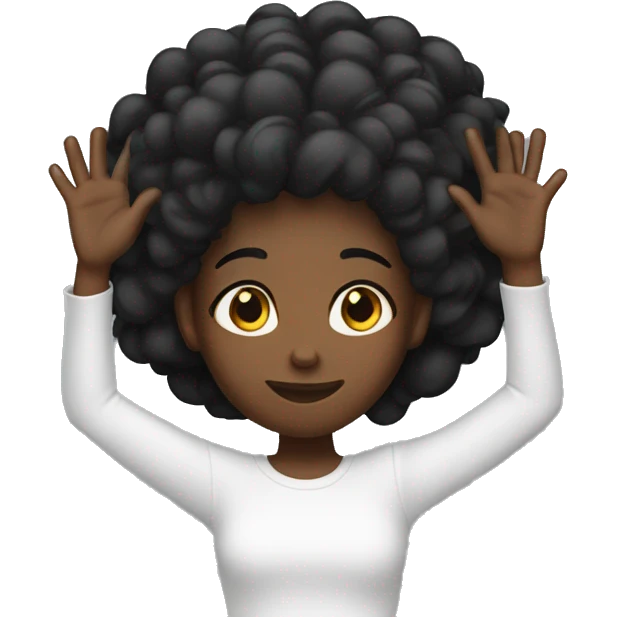 oh my goodness with hands on top of head black girl emoji
