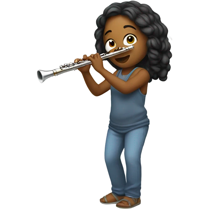 Kylie playing flute emoji