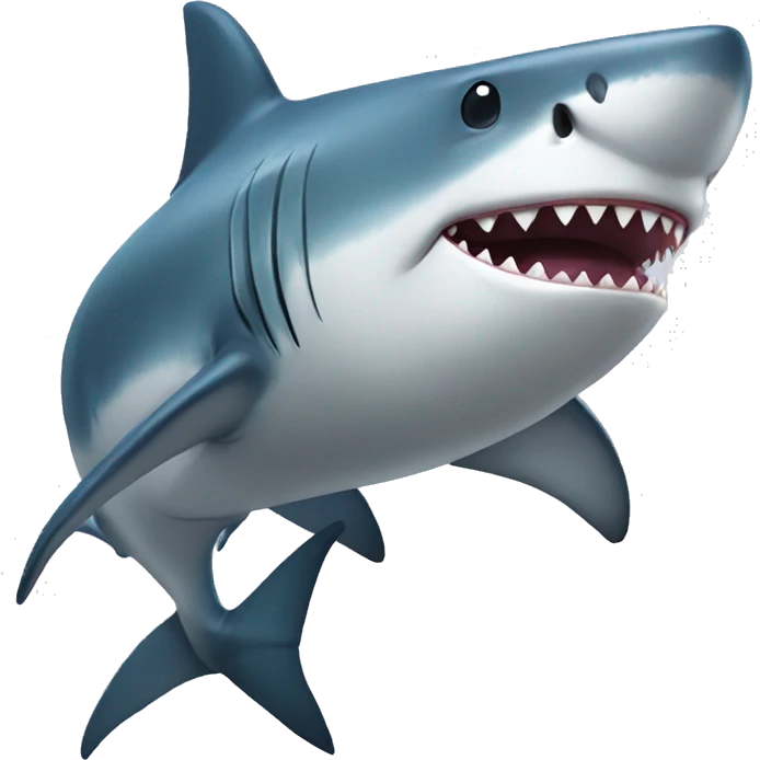 Fancy shark emoji