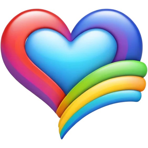 Heart rainbow emoji