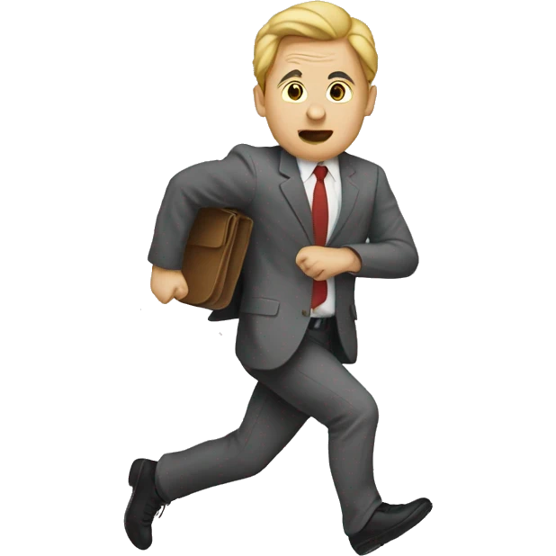 Running out from office emoji