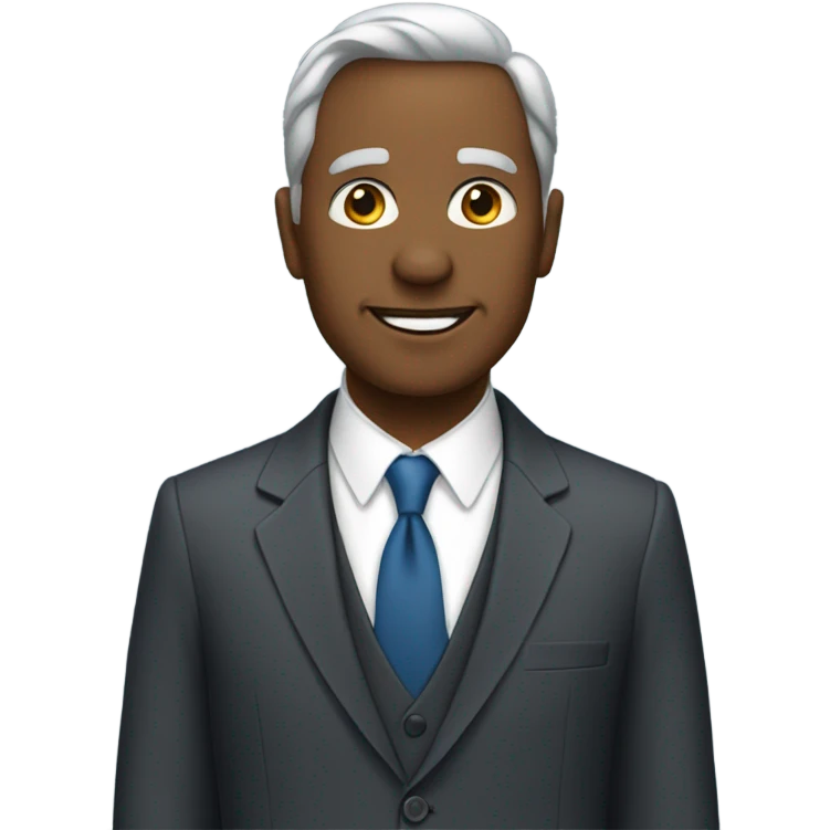 mature man in formal attire emoji