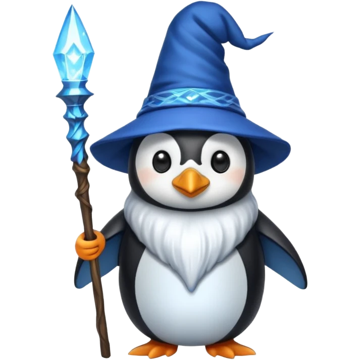 Penguin Wizard emoji