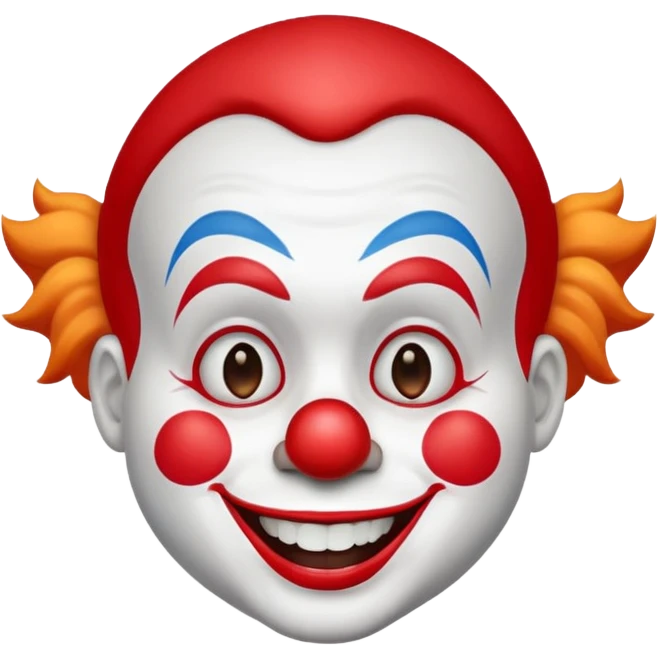 clown face paint character emoji