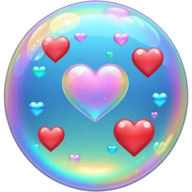bubble love emoji