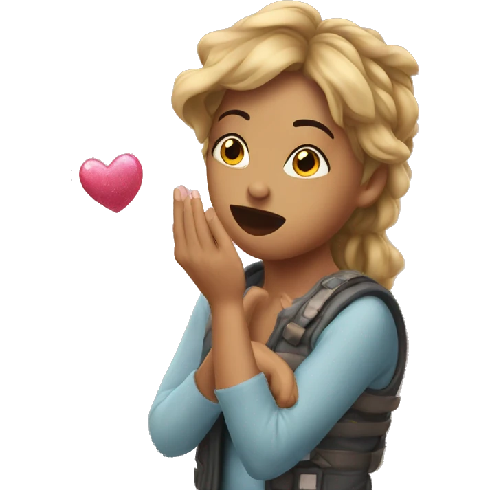 Teryn blowing a kiss  emoji