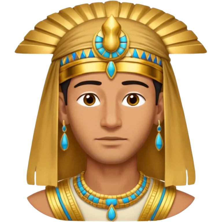 farao in egypt man without a earring emoji