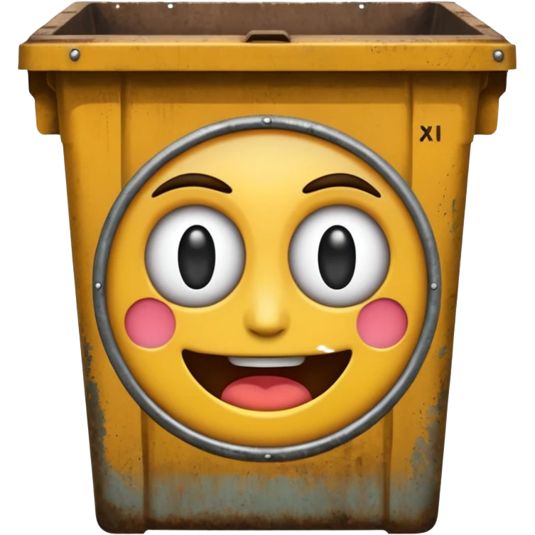 This ai emoji generator in a dumpster emoji