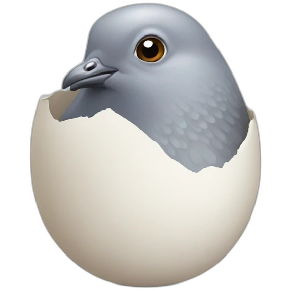 Pigeon egg emoji