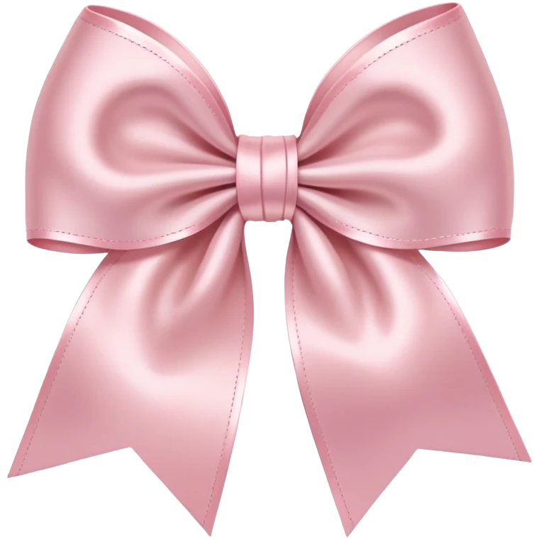 light pink bow on light pink bow emoji