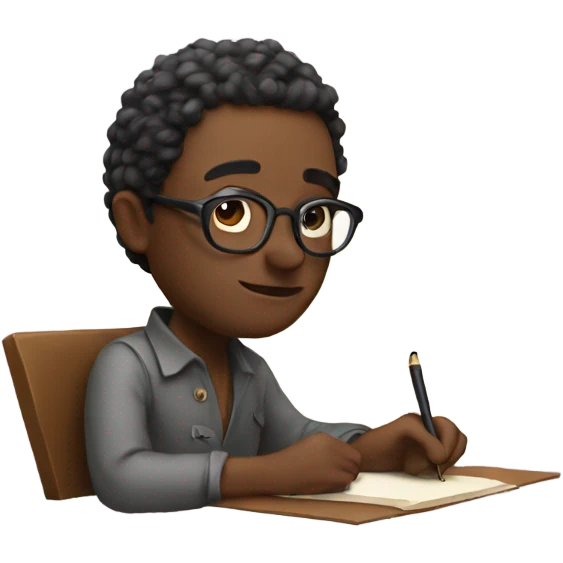 Poet writing a poem  emoji