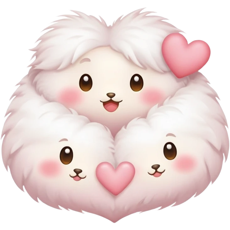 🐣 with blushing hearts emoji