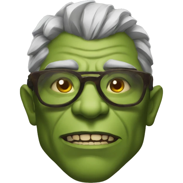 An orc with cool glasses  emoji