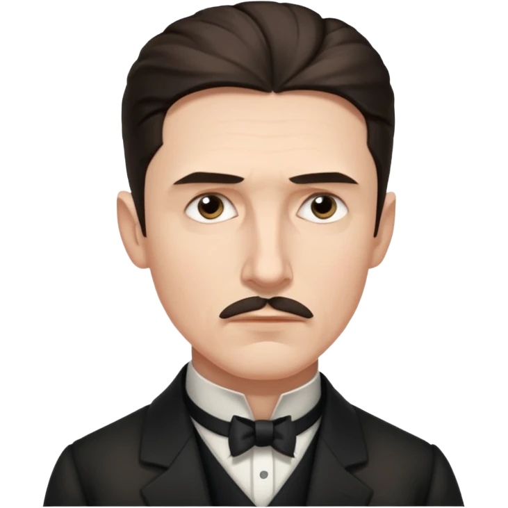 Nikolai Tesla, pensive emoji