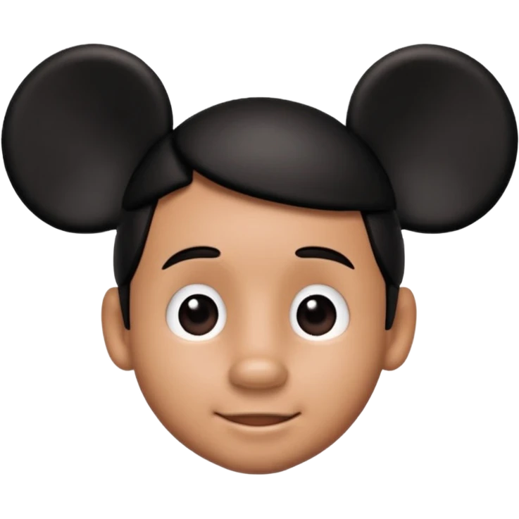 David wearing Mickey Mouse ears emoji