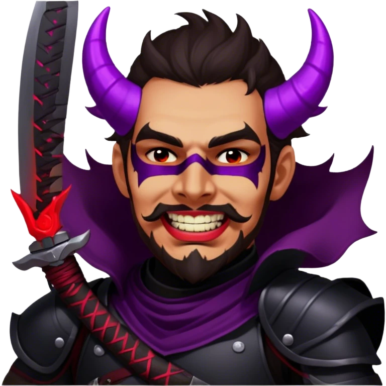 Demon-Horned Warrior emoji