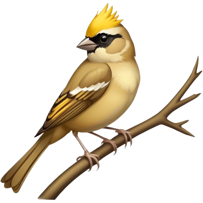 Golden crested Sparrow emoji