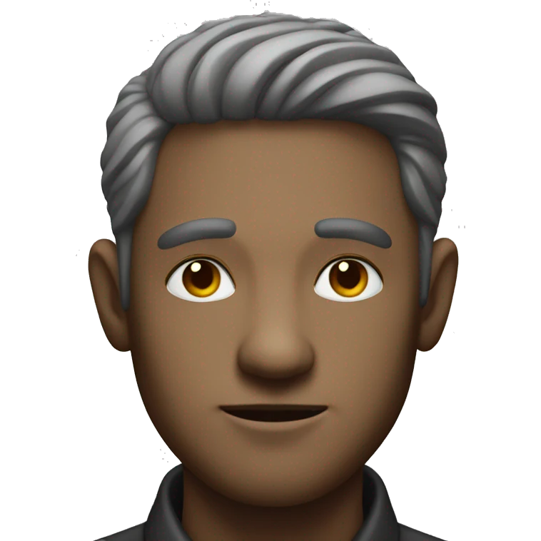 monochrome portrait of a man emoji