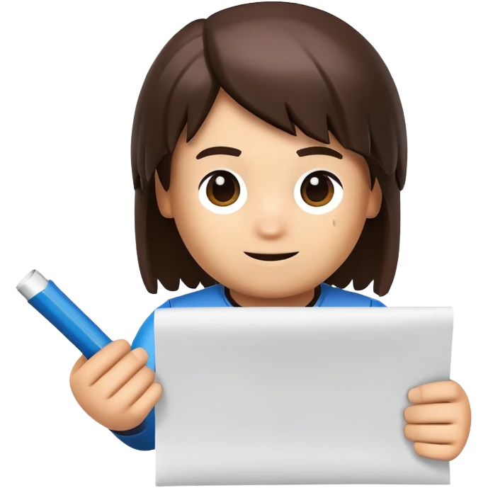 roblox karakterinin elinde kağıt var emoji