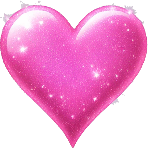 Pink sparkle heart emoji