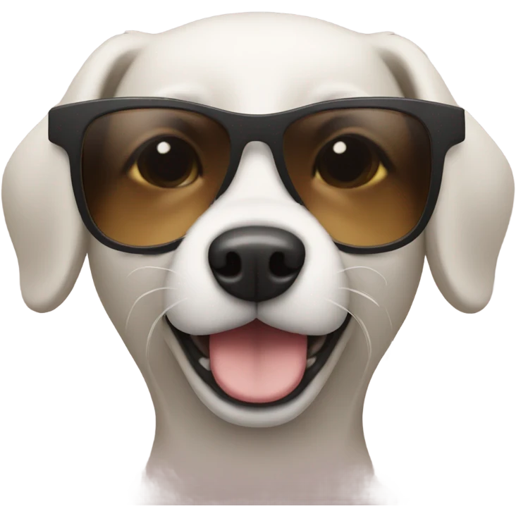 Dog wearing sunglasses  emoji