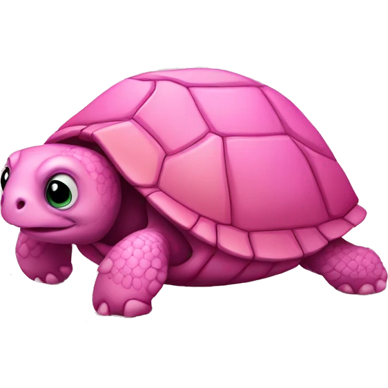 Pink turtle  emoji