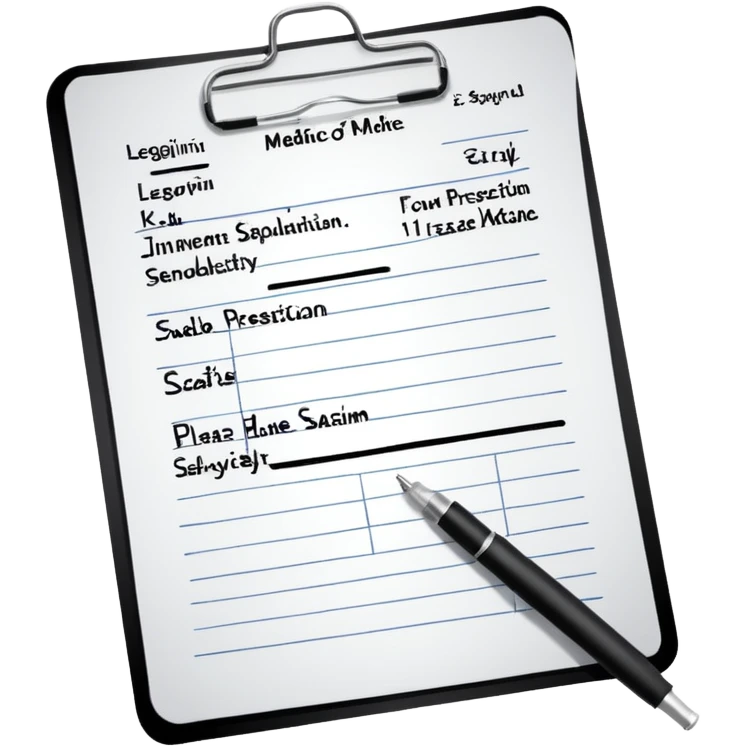 prescription for medicine emoji