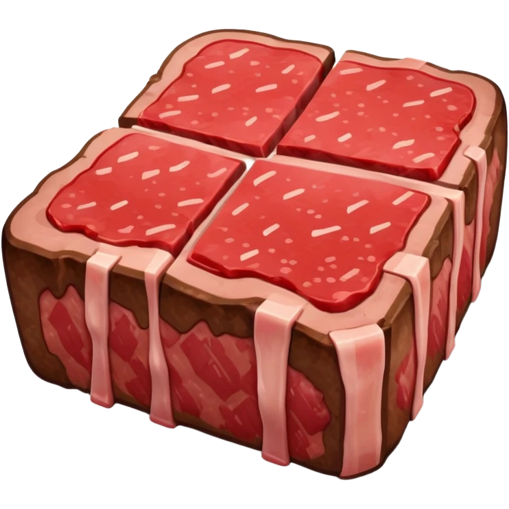Minecraft steak emoji