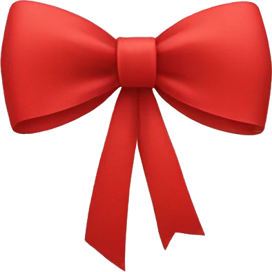 Red bow emoji