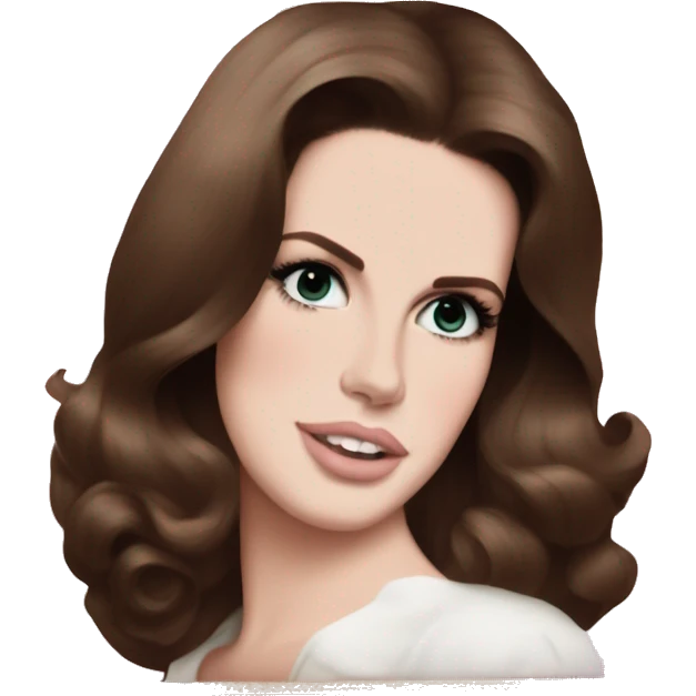 vintage pale pink picture frame of lana del rey  emoji