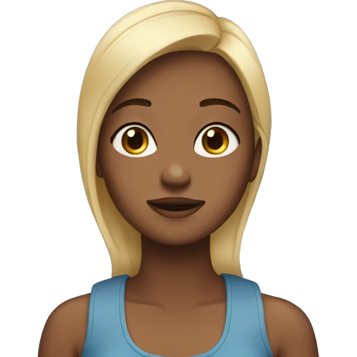 girl looked to sky emoji