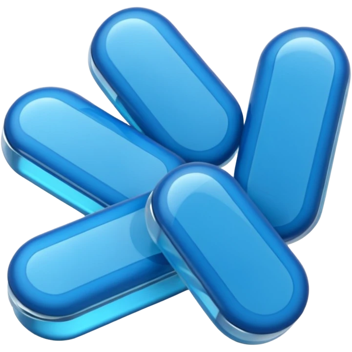 blister pack and blue medicines emoji