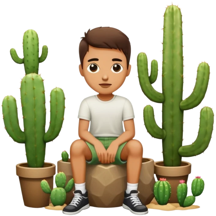 Sit on a cactus  emoji