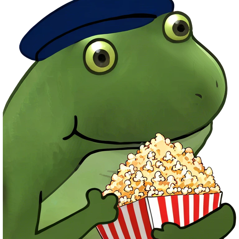 eating popcorn emoji