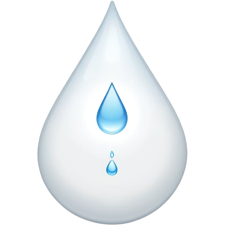 The drop is White  emoji