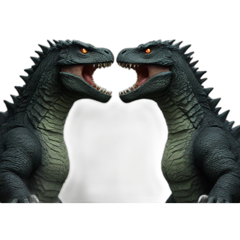 two headed godzilla emoji