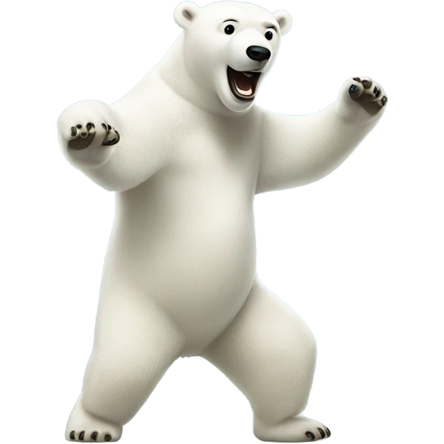 polar bear dancing emoji