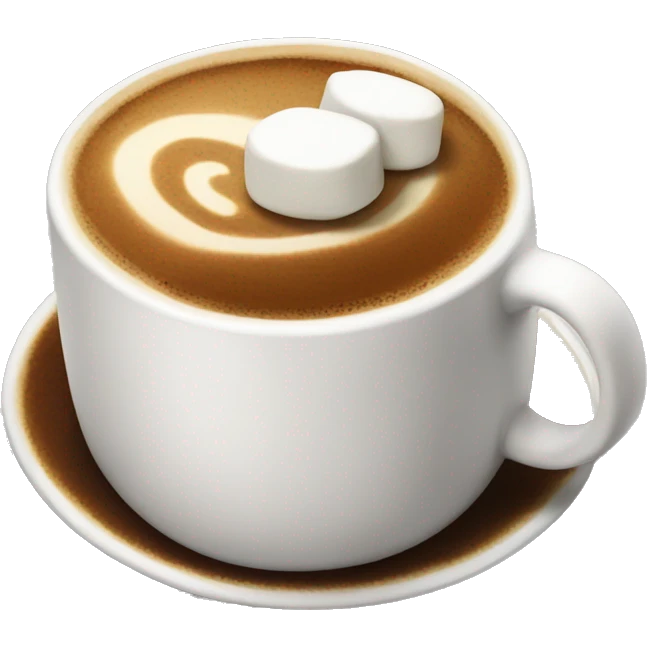 Coffee marshmallow emoji