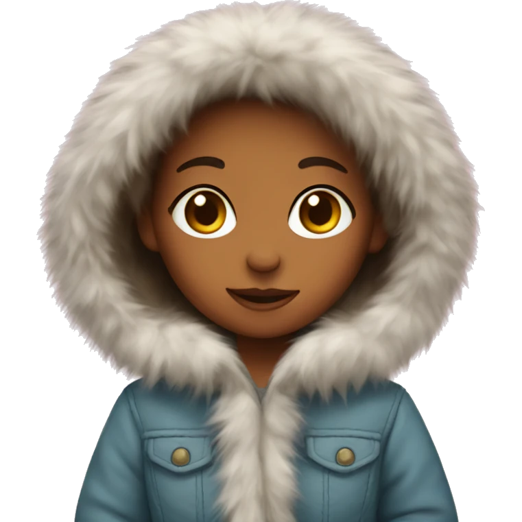 girl with furrcoat emoji