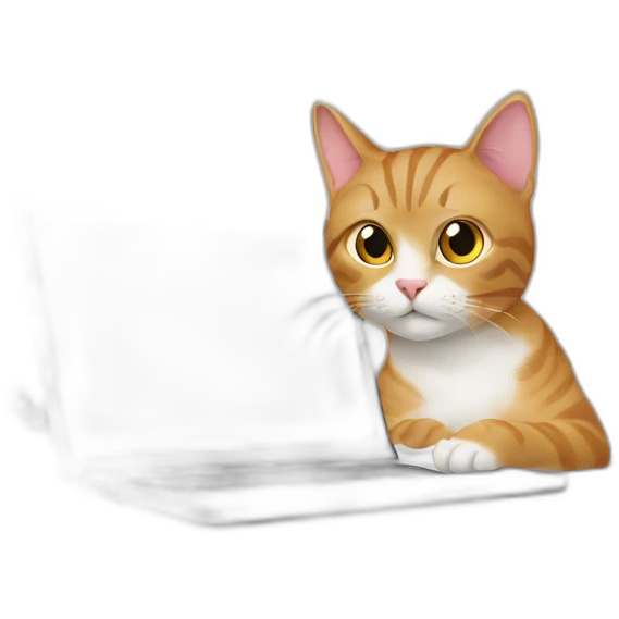 cat and laptop emoji