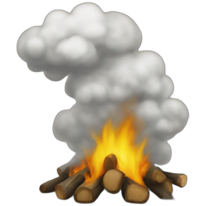 Du feu sur du v emoji
