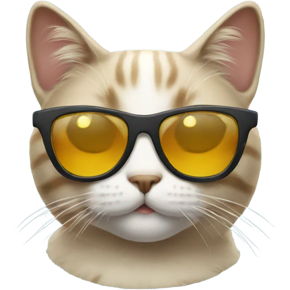 Cat with sunglasses emoji
